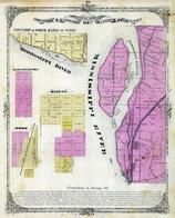 Township 3 and 4  North, Range 10 West, Mississippi River, Sabastapol. Saline, Moro, Madison County 1873